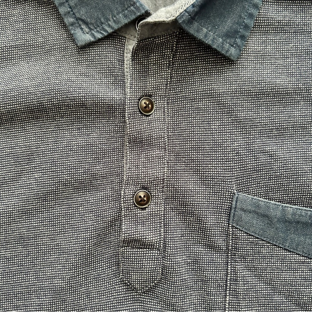 ✨3 for $18 ✨ Saks Fifth Avenue Men's Blue Polo Shirt - Picture 5 of 6
